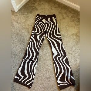 Momni Boutique Wide Leg Abstract Pants